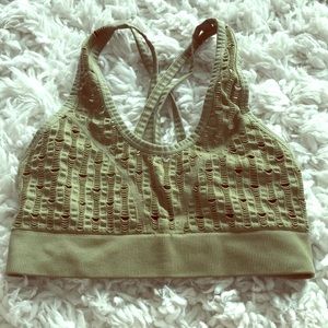 Victoria Secret sports bra small pretty green